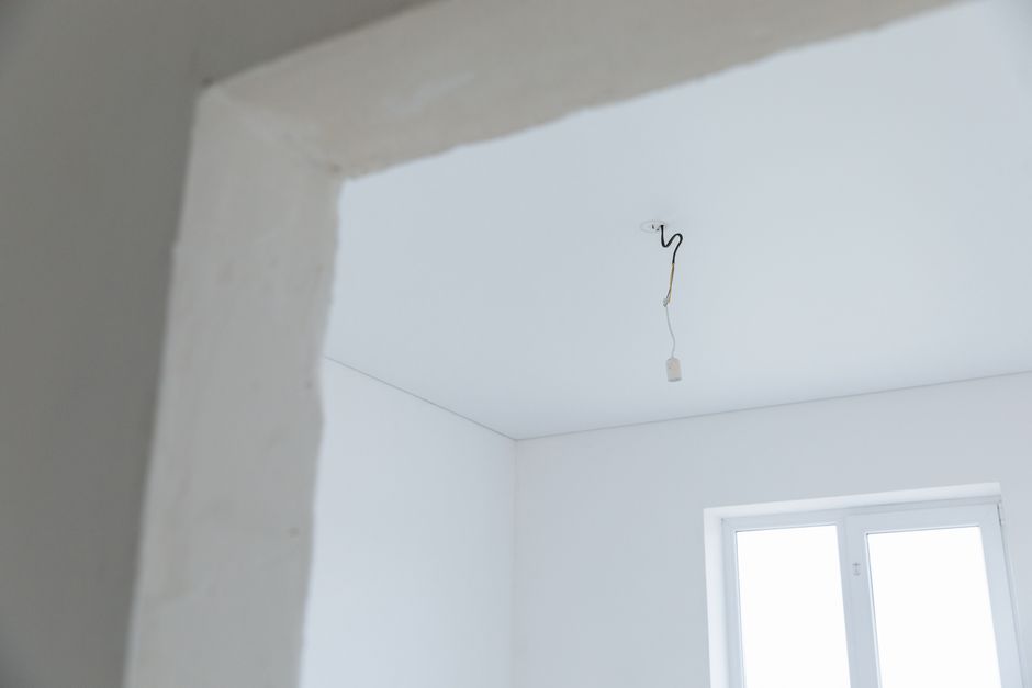 Crisp, precisely finished wall and ceiling corner