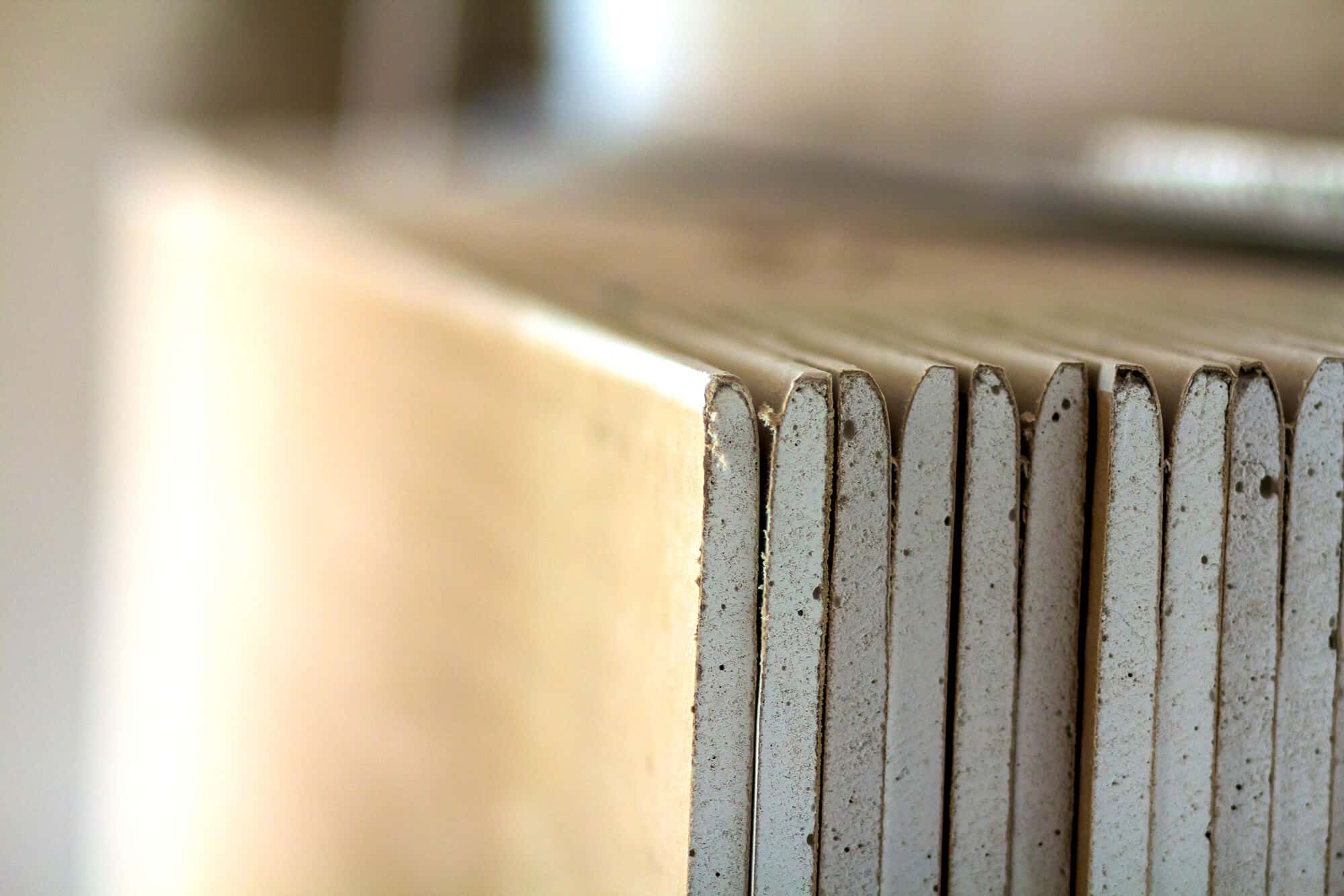 stacks of sheetrock