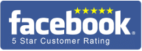 Five-star rating on Facebook